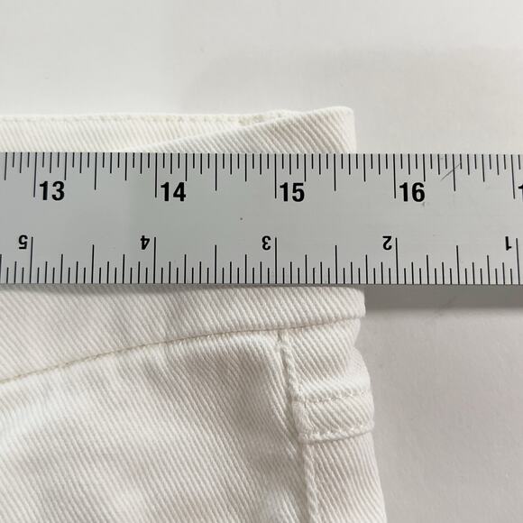Chloe S White Low Rise Skinny Ankle Denim Jeans - Picture 7 of 10